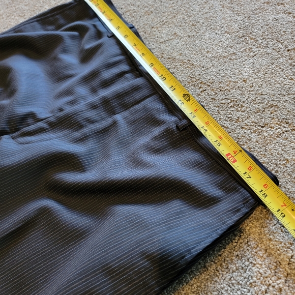 Daniel Hechter 2-Piece Wool Suit, Size 46L, Black Punstripe - Picture 11 of 16